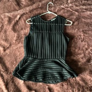 HD in Paris black peplum top